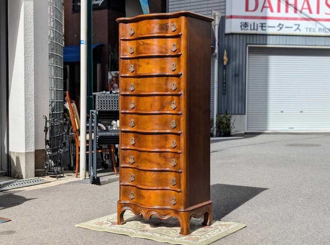 スペイン最高峰☆バロッサバレンティ社／トールチェスト／マホガニー材／IDC大塚