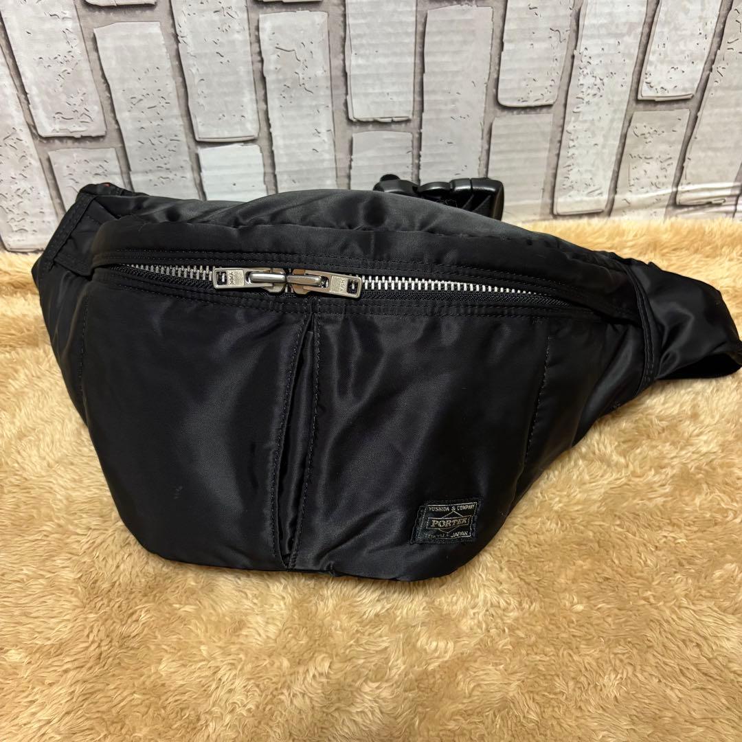 廃盤品 未使用級 ポーター タンカー ボディーバッグ ウエストポーチ ブラック