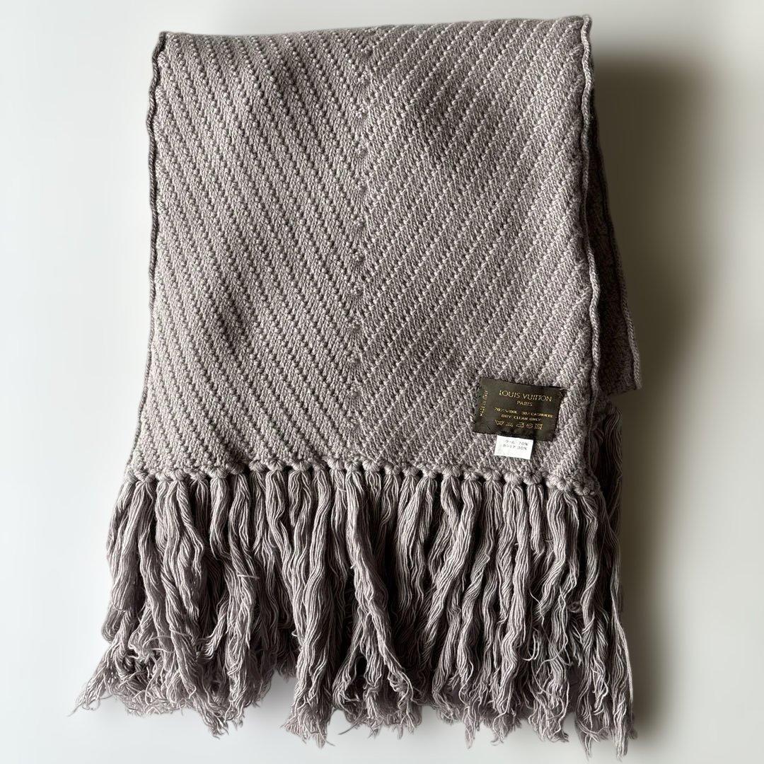 LOUIS VUITTON（ルイヴィトン）ウールカシミア　ストール　ライラック