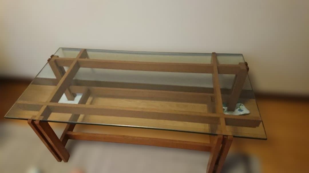 応接室・高級リビング用　ガラス　センターテーブル　（サイドテーブルは別売）