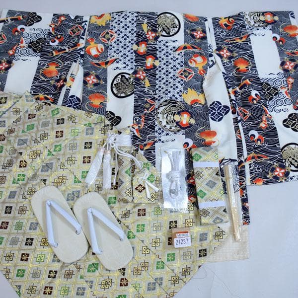 七五三 五歳 男児 羽織袴フルセット 108～115cm限定 NO21237