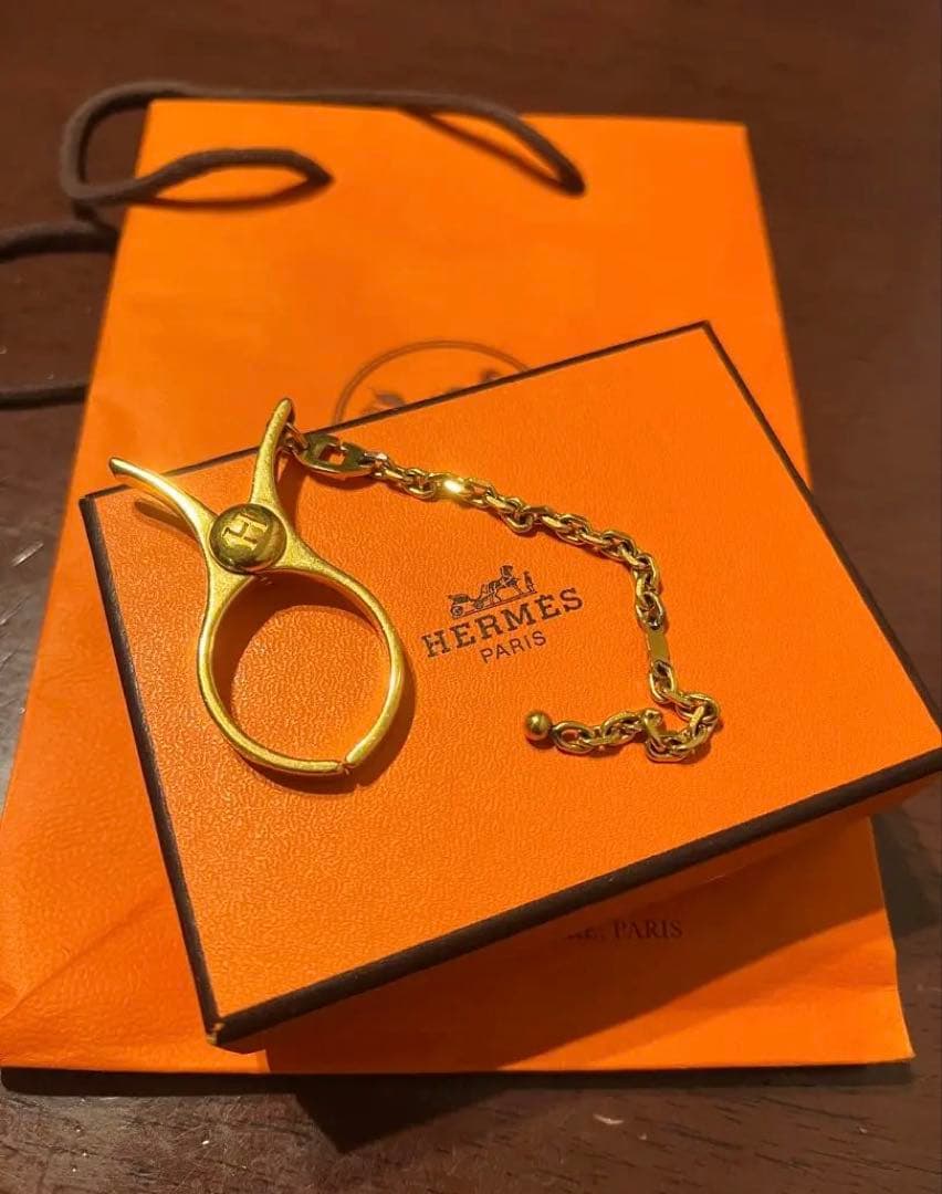 【美品】エルメス　HERMES グローブホルダー　フィルー　チャーム　グローブ