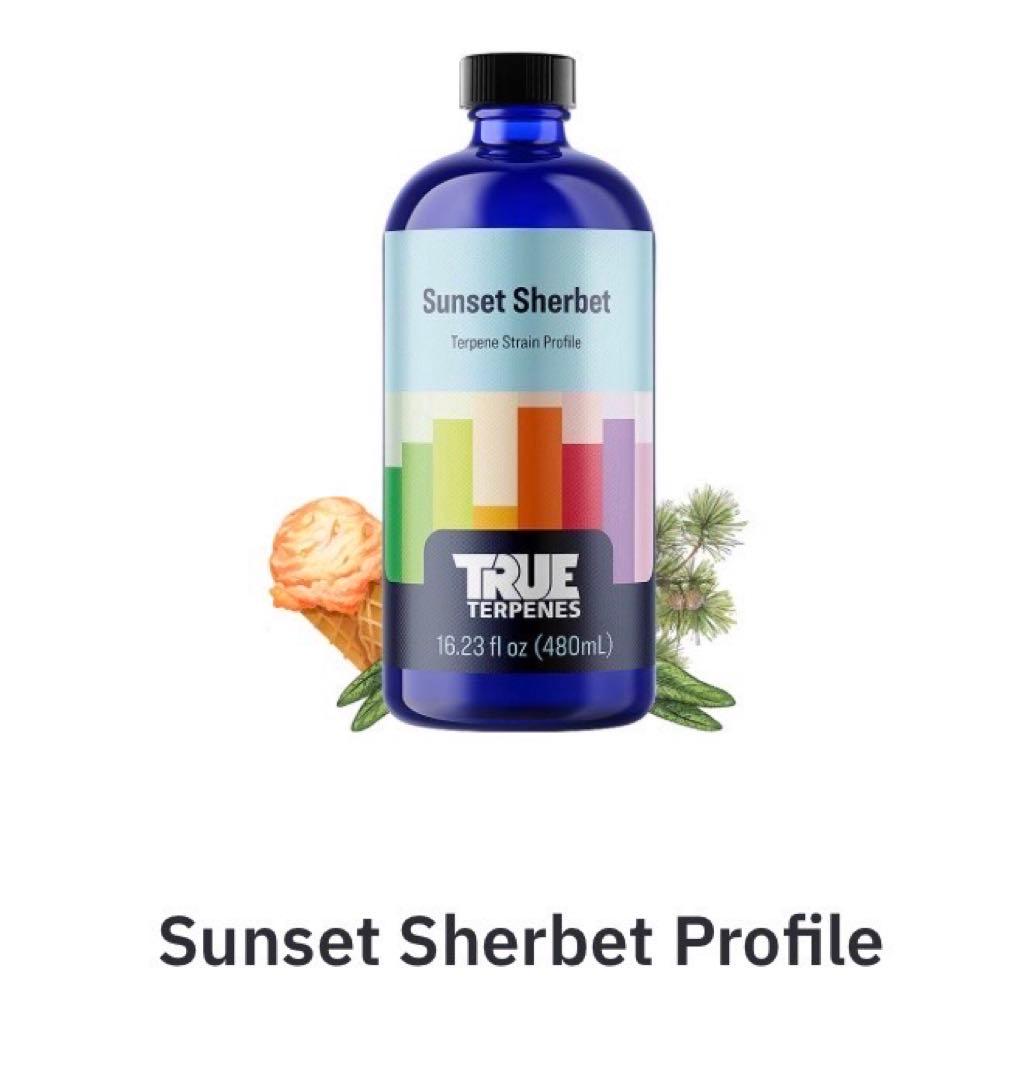 TRUE テルペン 香料 CBD CBN CBG10ml サンセットシャーベット