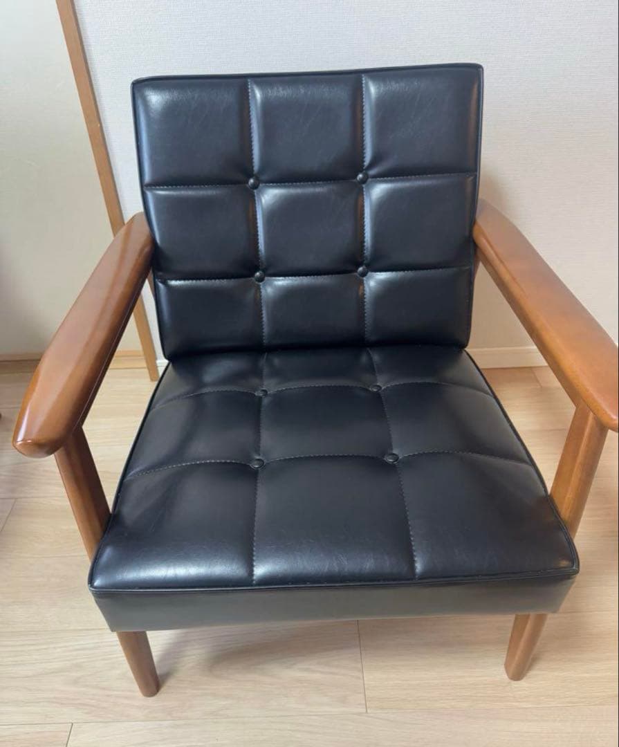 カリモク60 Kチェア　1シーター　ブラック