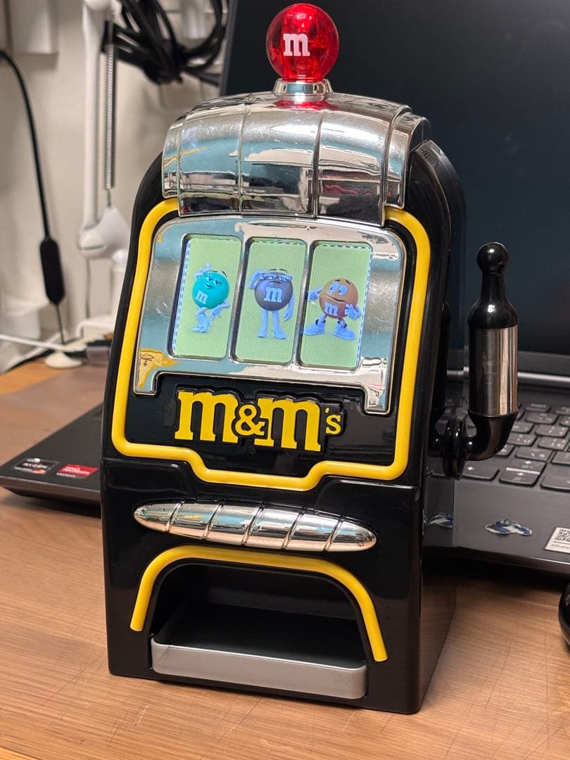 m&m's ラスベガス限定 電子スロットマシン ディスペンサー デジタルスロット