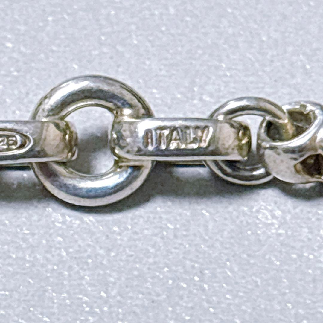 【美品】22.5cm ティファニー ドーナツチェーン ブレスレット SV925