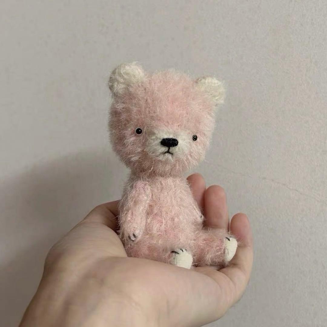 ピンクベイビーベア アーティストベア テディベア 海外作家様 ハンドメイド 置物