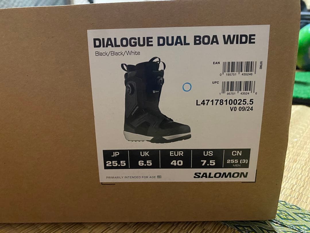 スノーボード SALOMON DIALOGUE DUAL BOA WIDE 25.5
