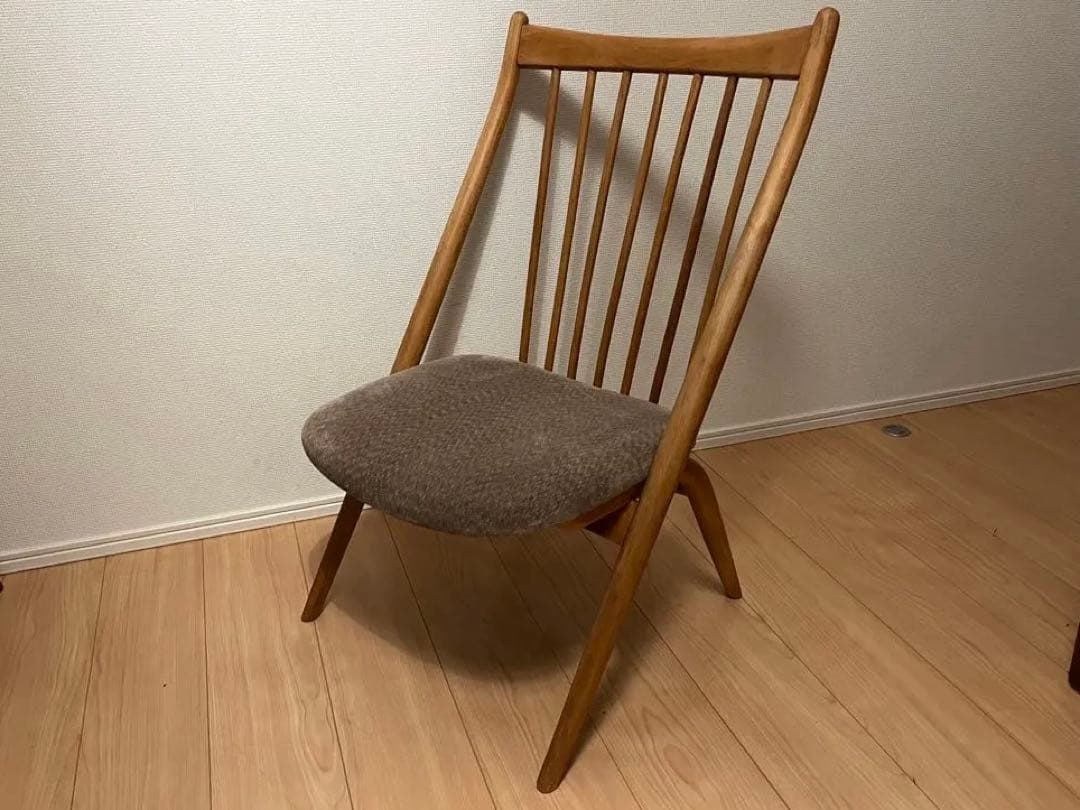 北欧　ビンテージ　デザイン　飛騨産業 キツツキ サロンチェア　蜜蝋ワックス仕上げ