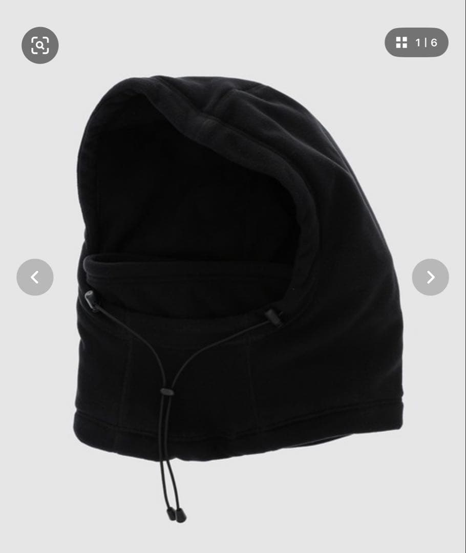 コムデギャルソンオム25FW エステルフリースバラクラバBLACK