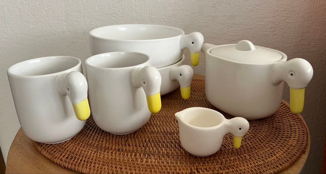 【新品未使用品】アヒル　食器　6点セット