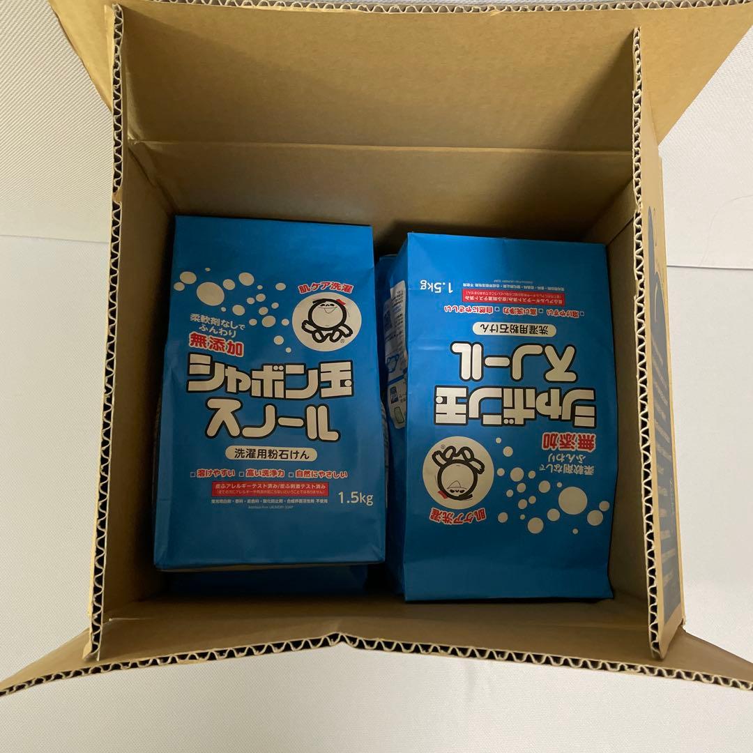 シャボン玉 スノール 1.5kg 洗濯用粉末洗剤　６個セット