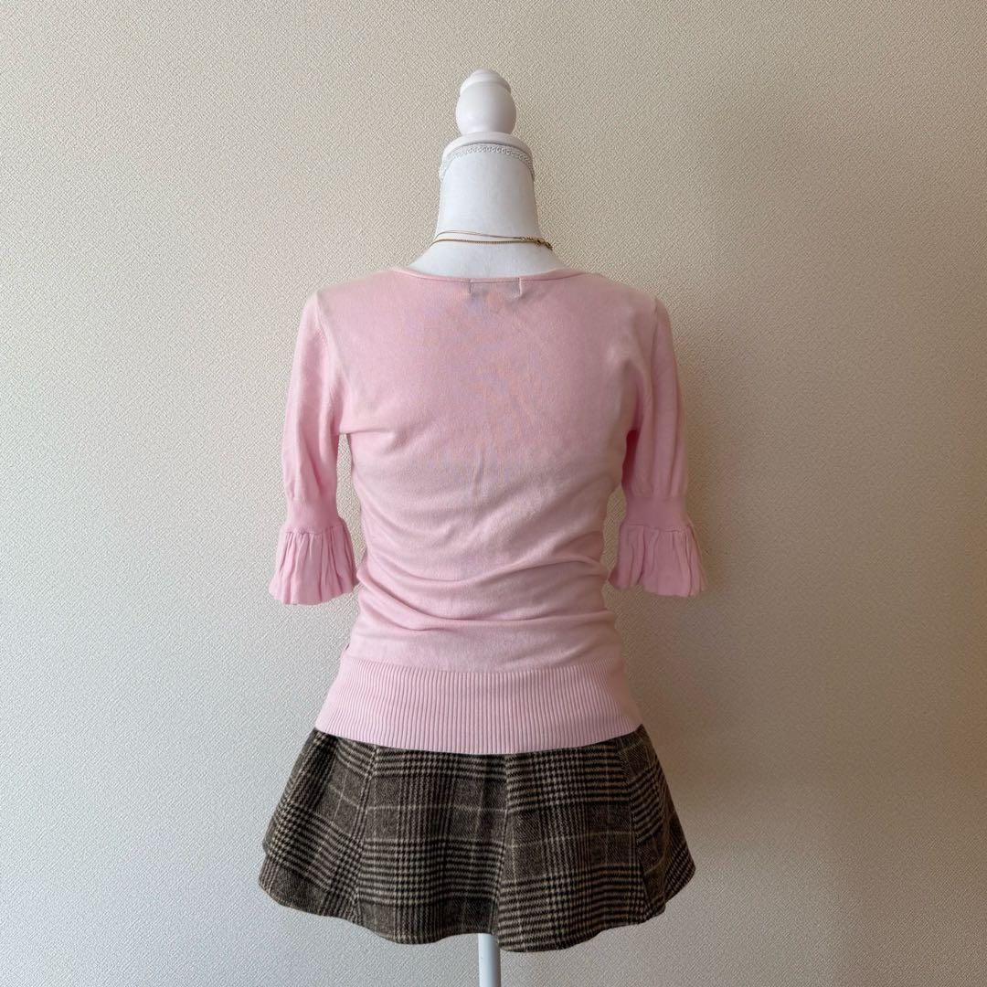 BURBERRY カシュクールトップス　ガーリー　バレエコア　コケット　短丈