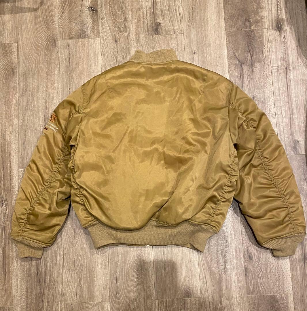 90s MA-1 フライトジャケット 短丈 フード付き vintage