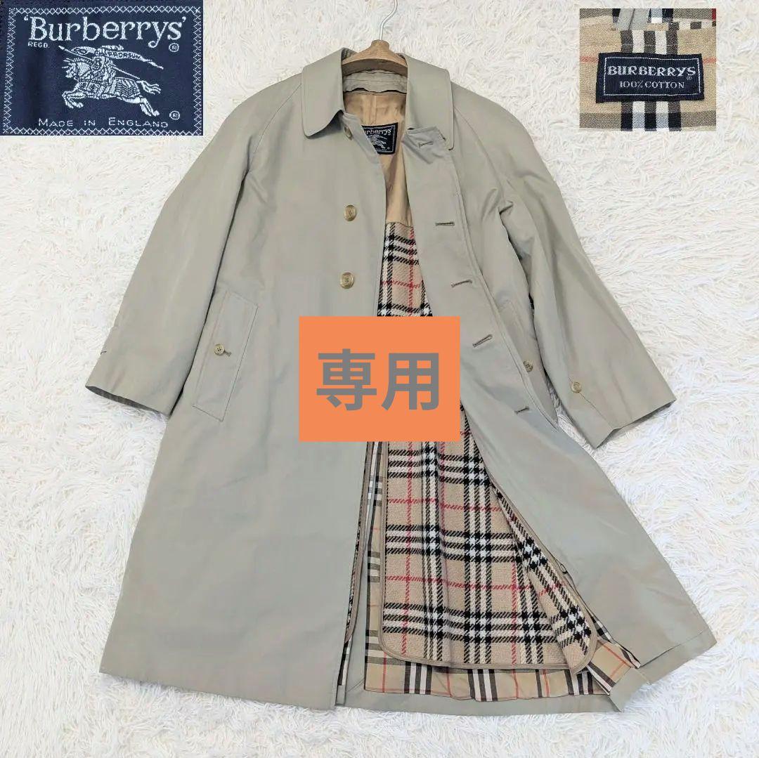 ✨Burberrys ステンカラーコート ベージュ　ノバチェック