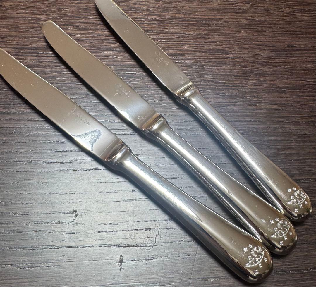Christofle クリストフル　フィデリオ デザートナイフ　3本セット　①