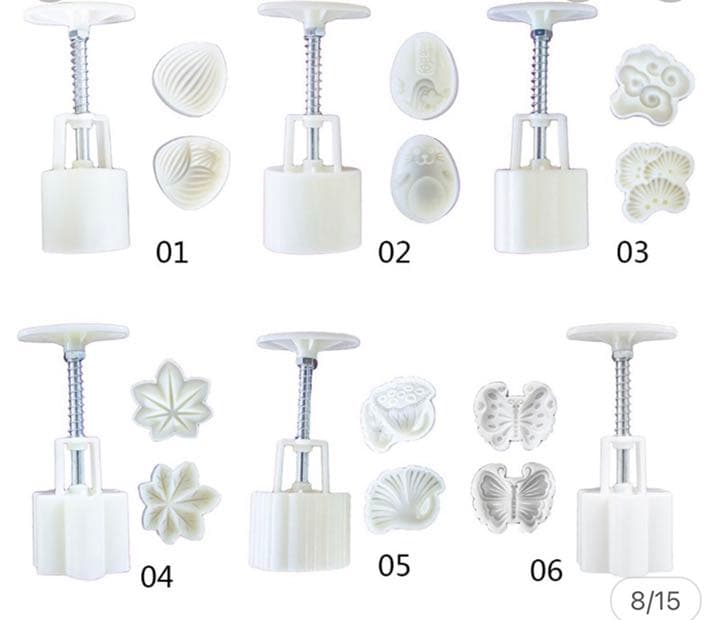 月餅型 クッキー型 50g 01 02 03 04 05 (詳細は説明欄)