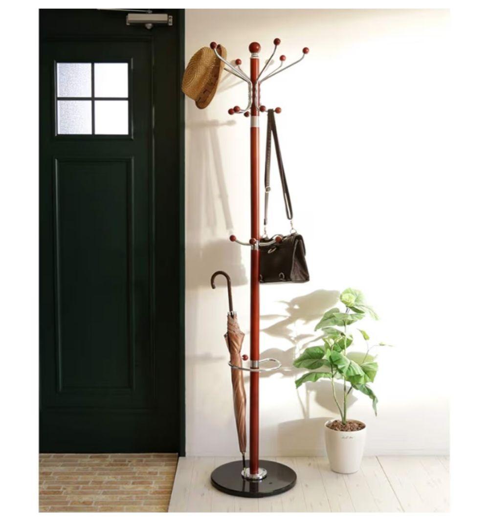 【新品未開封】ヤマソロ スタンド型ハンガー ブラウン