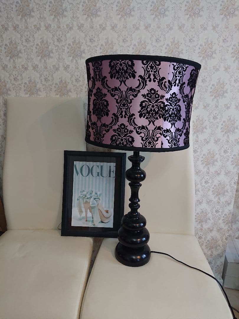 売り切り❤ダマスク柄のクラシックランプ