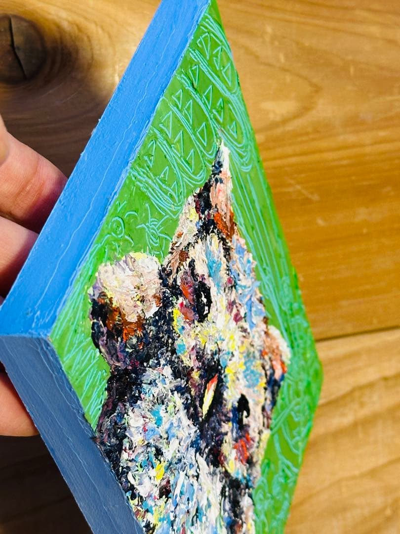 〜ぬいぐるみシリーズ〜　かわいいフクロウの油絵