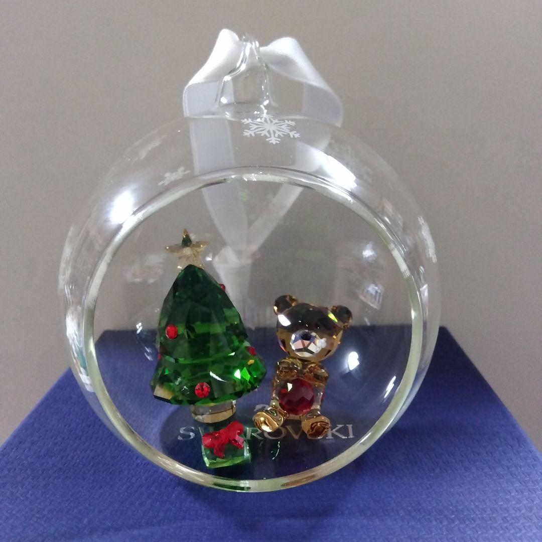 スワロフスキー　ボールオーナメント　クリスマスシーン