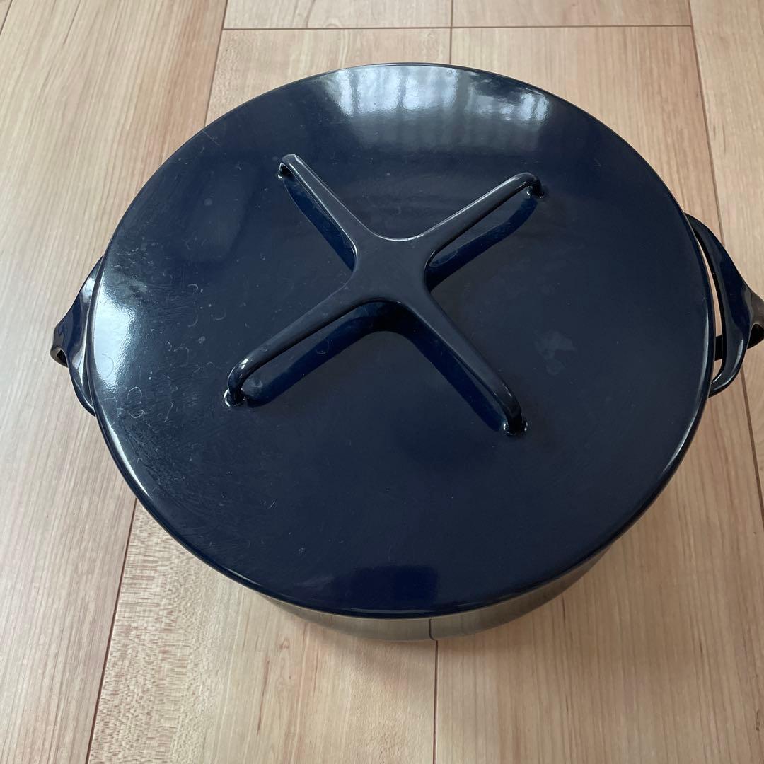 希少 DANSK ダンスク コべンスタイル ミッドナイトブルー 両手鍋 23cm