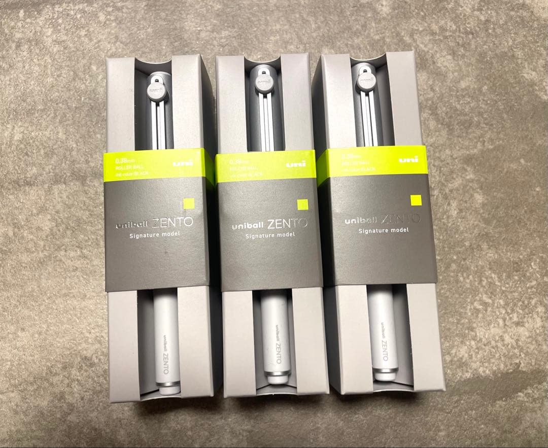 3本セット ZENTO シグニチャーモデル 0.38mm ブラック 新品・未使用