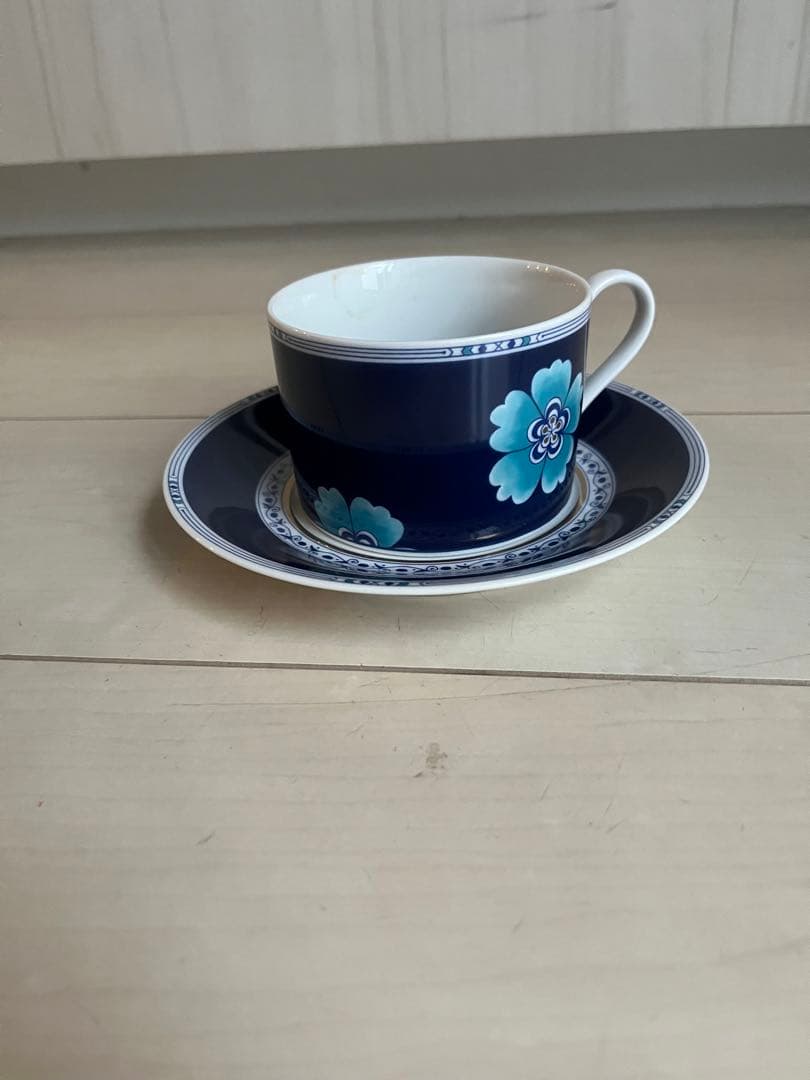 MAHALIYA collections 藍飛天　カップ　ソーサー　2つ　セット