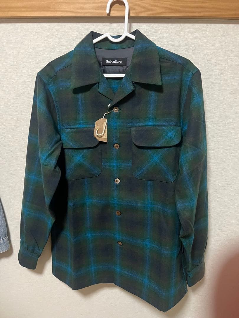 極Subculture WOOLCHECKSHIRTGREENサイズ2キムタク