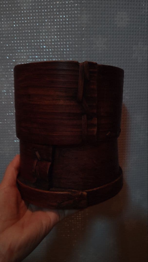 木製　円形　わっぱ　桶　古道具　時代物　古物