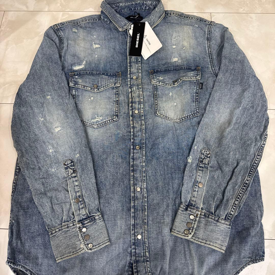 DIESEL デニム長袖シャツ 新品タグ付き