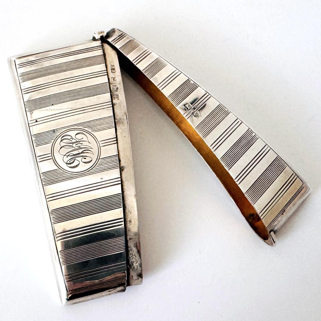 ★英国★1920年代/純銀製/カードケース/イギリス/925/バーミンガム