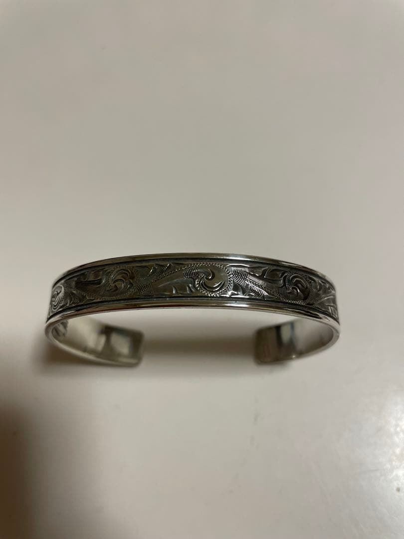 THE FLAT HEAD シルバー スクロール柄 バングル