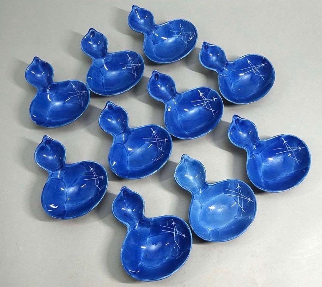 皿、向付、受け皿、食器、京焼、清水焼、ひょうたん、作家物