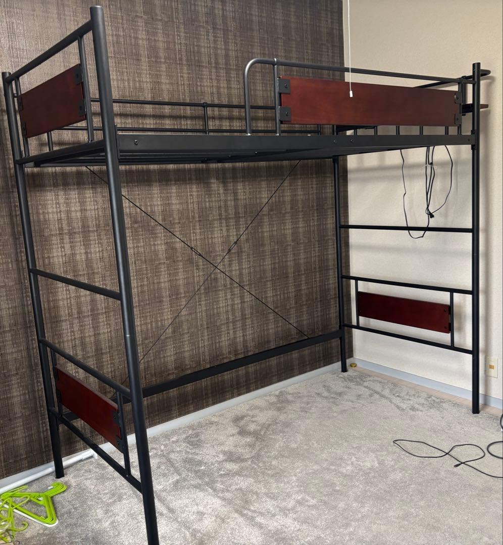 愛知県内直接取引き可能　ロフトベッド 半年のみ使用の中古品　購入価格34490円