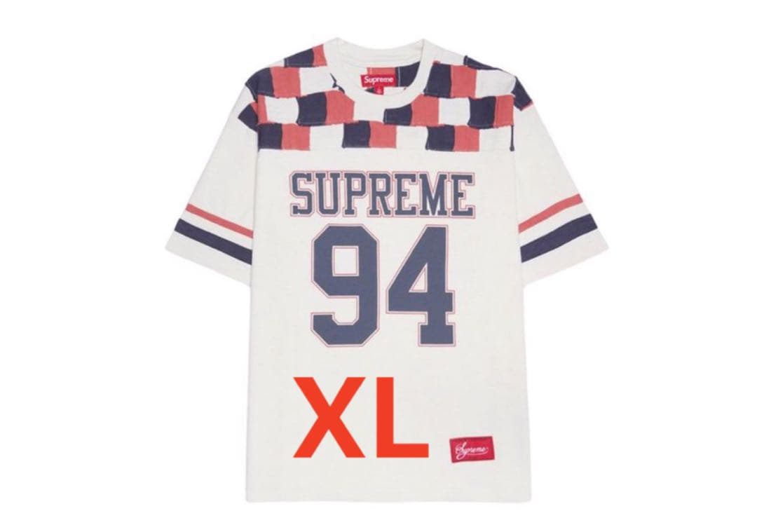シャツ SupremePatchworkYoke Football TopStone\