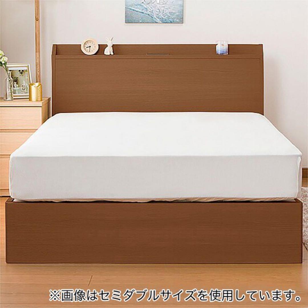 ニトリセミダブルベッド　収納つきセミダブルベッドフレーム