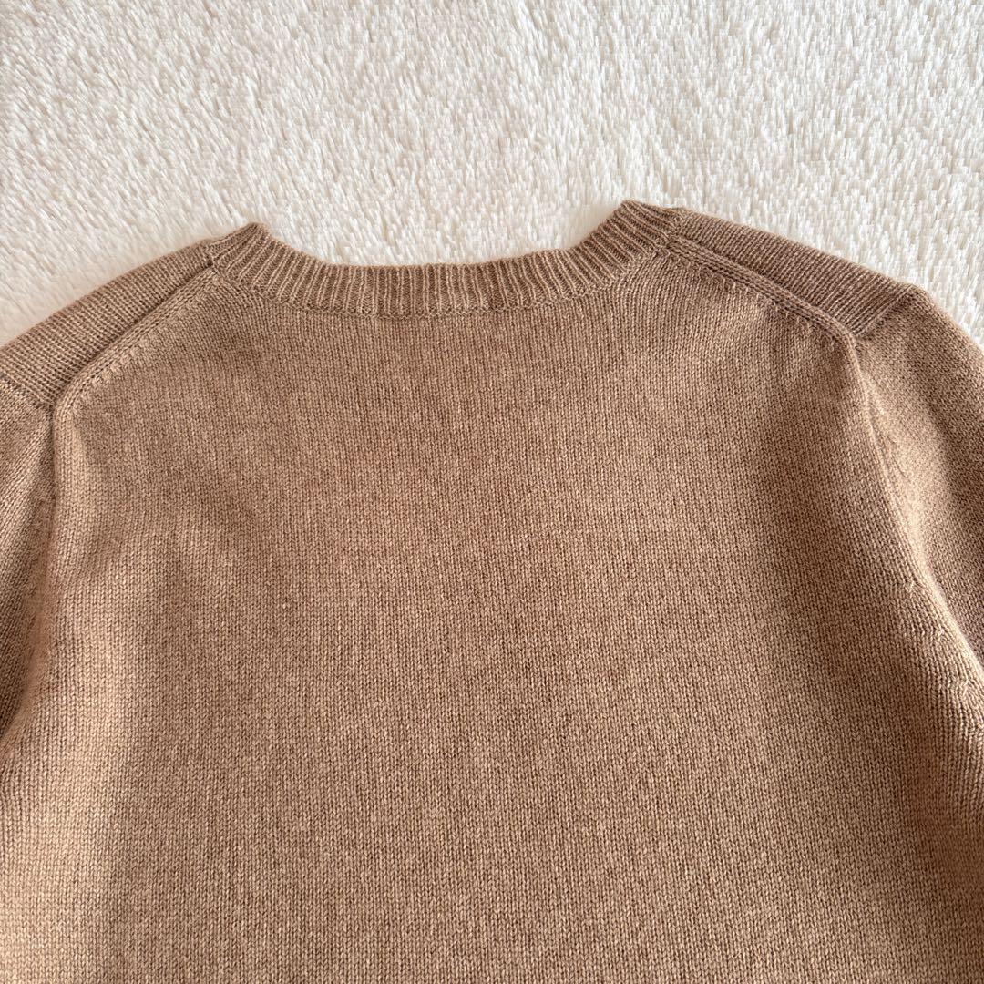 美品✨ANSPINNEN カシミヤ100% ニット　キャメル