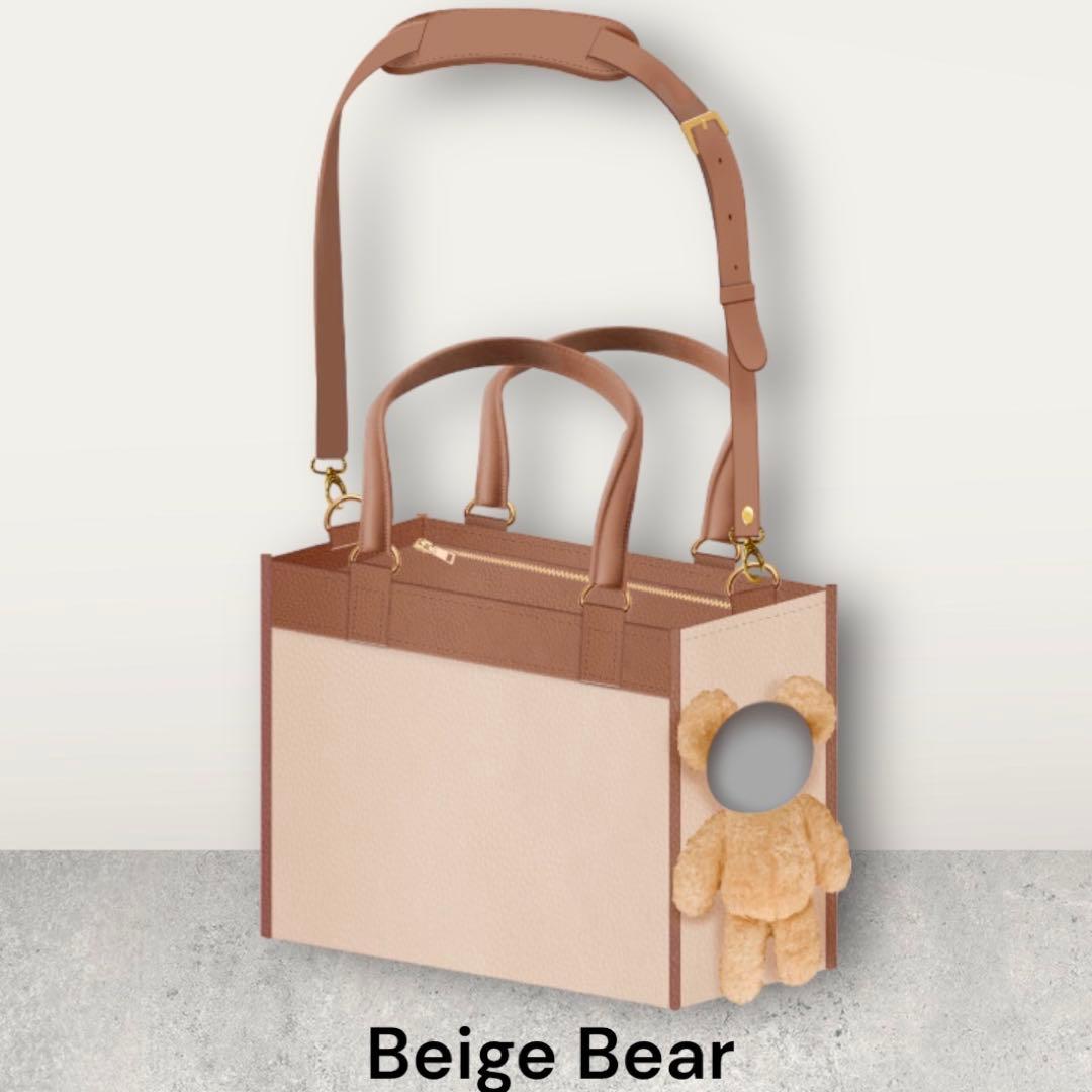 大人気！顔出しぬいぐるみ　ペットキャリーバッグ　ベージュ