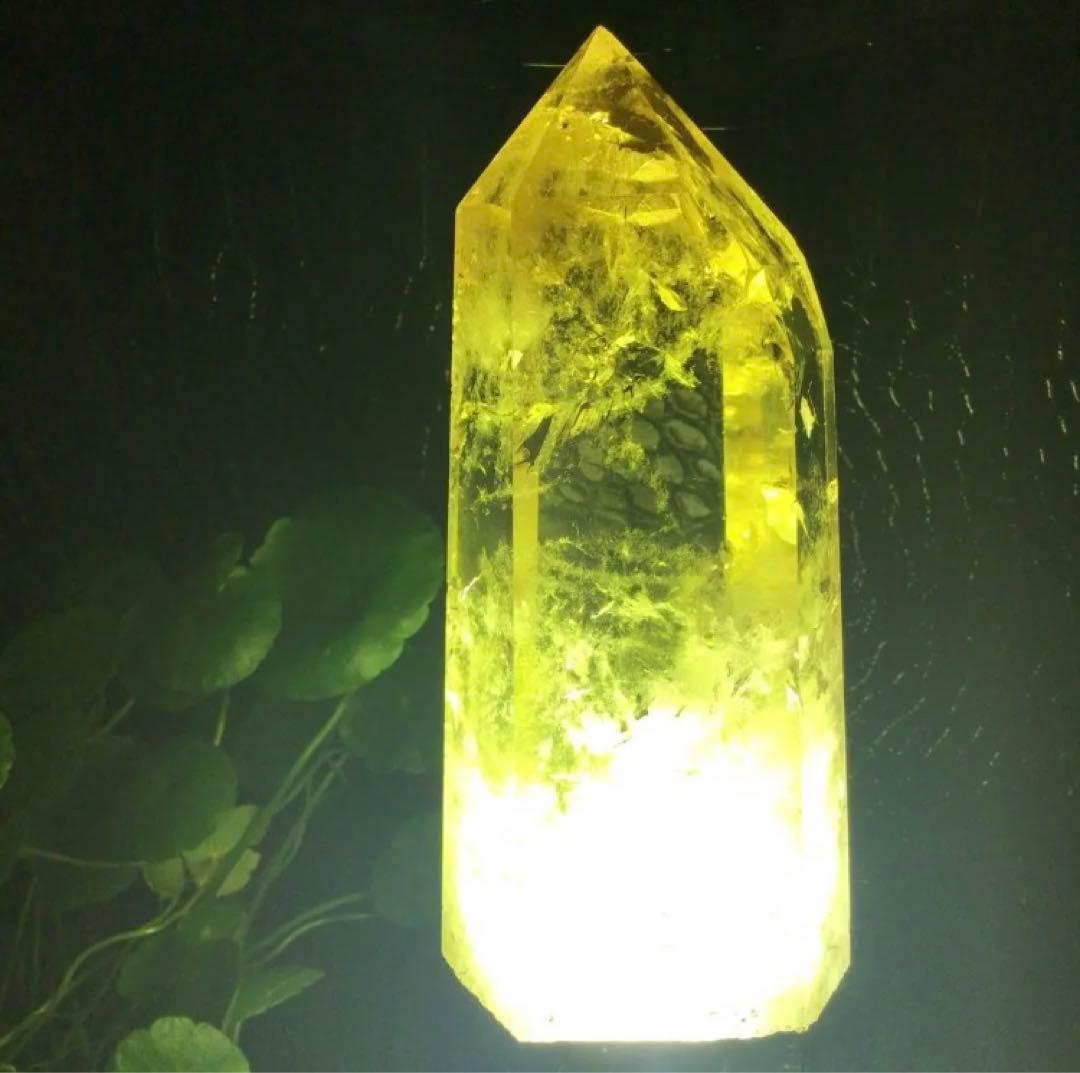 ☆超絶品☆金運UP‼️ 大物‼️レインボーシトリン六角柱　パワーストーン☆天然石