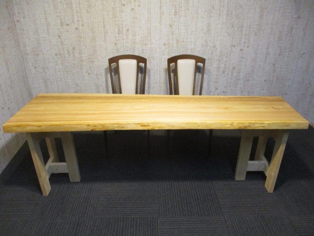 # 616 ■　檜　ヒノキ　テーブル　ダイニング　カウンター　座卓　一枚板