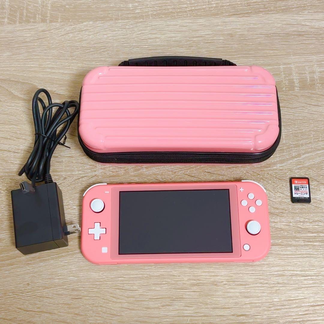 Nintendo Switch Lite コーラル + ハードケース＆脳トレ付