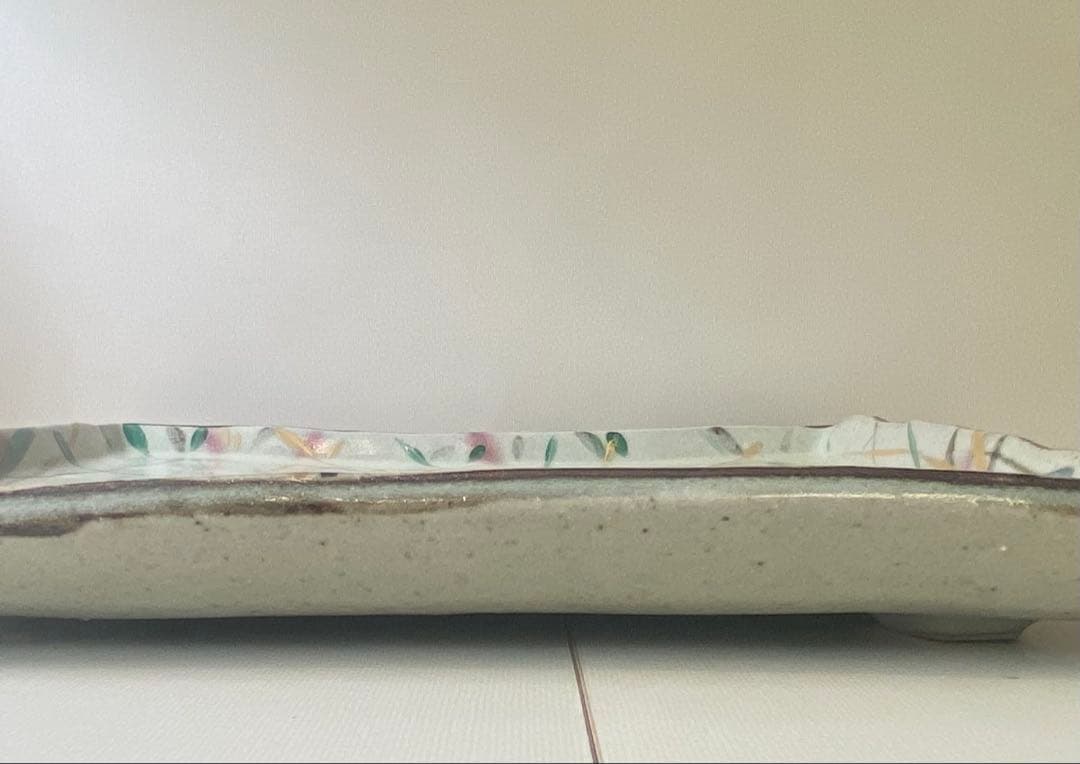 幸兵衛窯　四方皿とシャネルネックレス