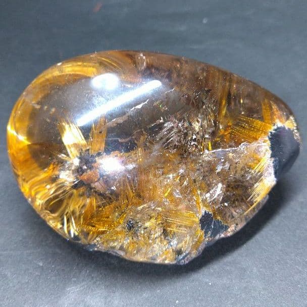 値下げ 西-⑨【極 太陽タイチンルチル】原石 73✖️49✖️39㎜