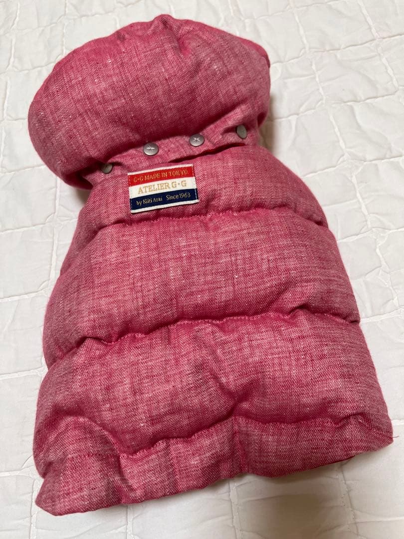 アトリエgg 犬服 ダウンジャケット赤