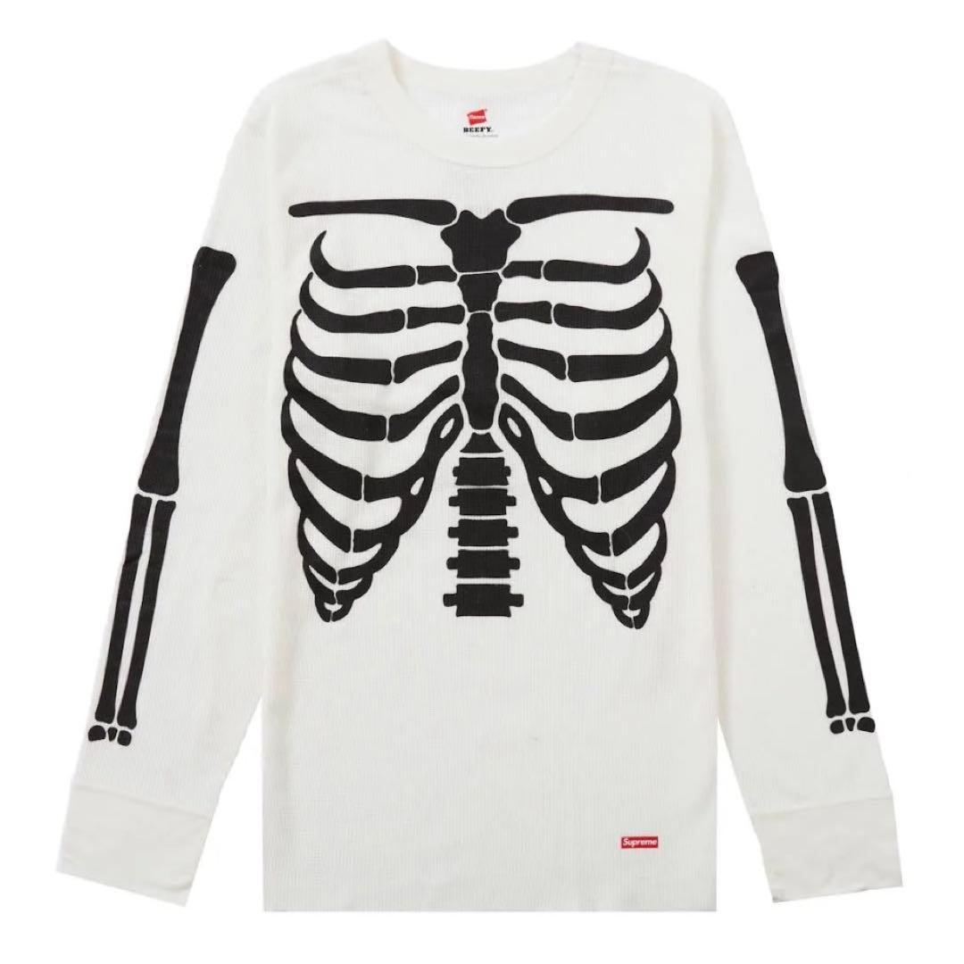 Supreme Hanes Bones Thermal Crew M ホワイト