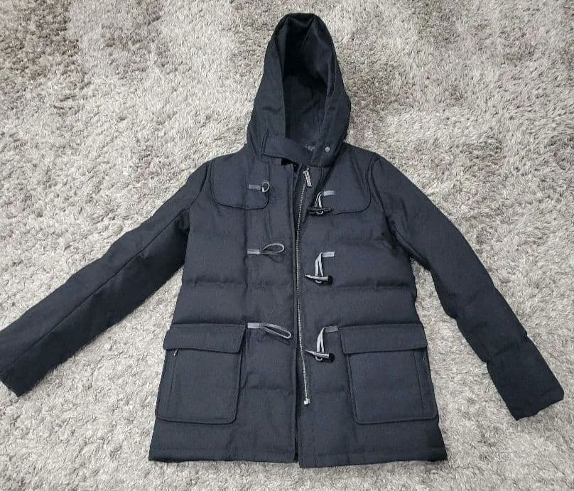 theory ブラック.ダッフルコート S/P