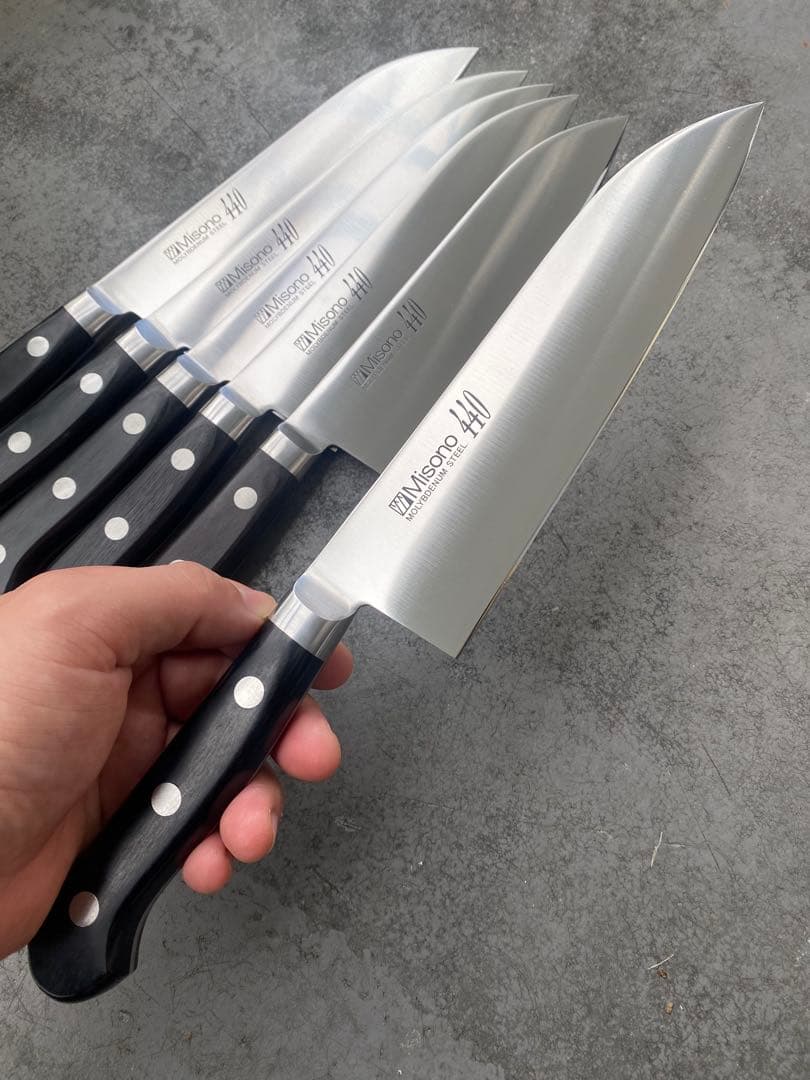 1本 ミソノMISONO 440 三徳 180mm 和包丁 180mm