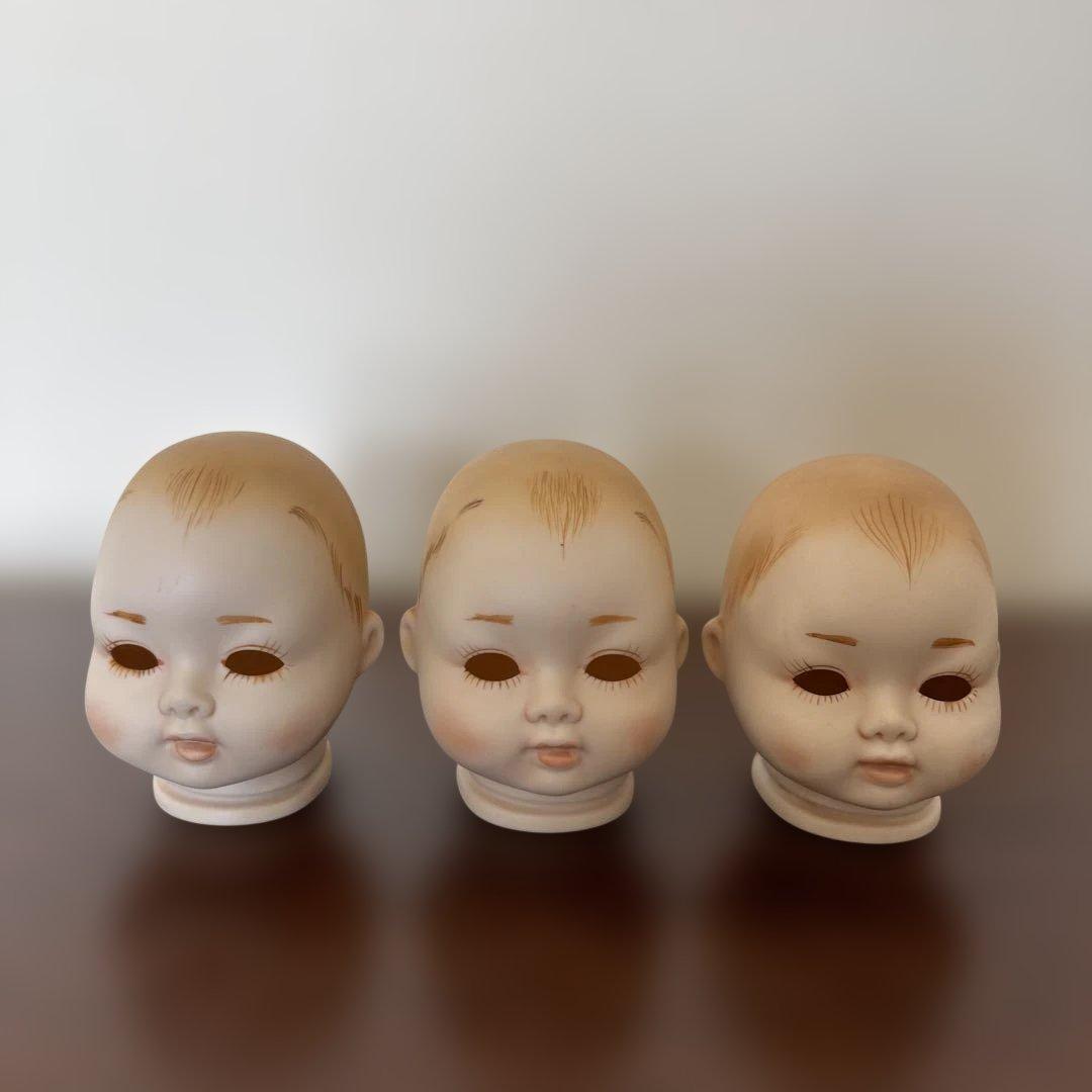 SANKYO 1980 ドールヘッド 3個セット