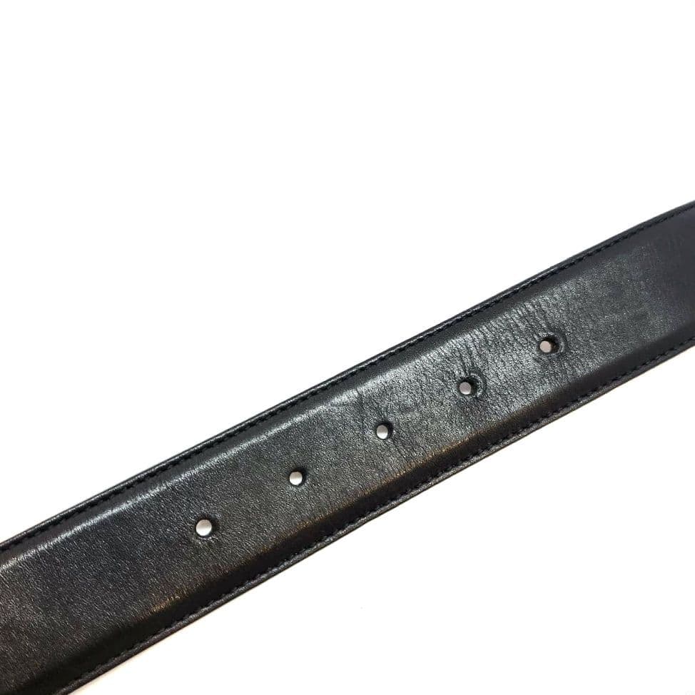 GUCCI　グッチ　 ブラック　レザー ベルト　GG